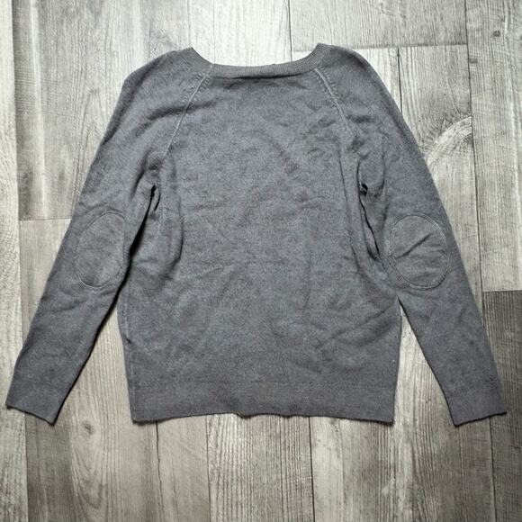 Vintage Pendleton Women’s Gray Wool Sweater Elbow Patches Size XS - Picture 2 of 4